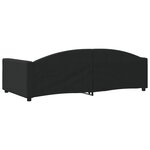 vidaXL Lit de repos sans matelas noir 100x200 cm tissu