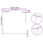 Store enrouleur occultant 140 x 175 cm marron