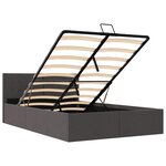 vidaXL Cadre de lit à rangement hydraulique sans matelas 120x200 cm