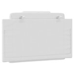 vidaXL Coussin de tête de lit Viana blanc 80 cm similicuir