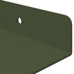 vidaXL Étagère flottante 4 Pièces Vert olive 30 x 18 x 2 5 cm Acier