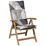 Madison coussin de chaise à dossier haut triangle 123x50 cm gris