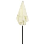 vidaXL Parasol de plage jaune sable 180x120 cm