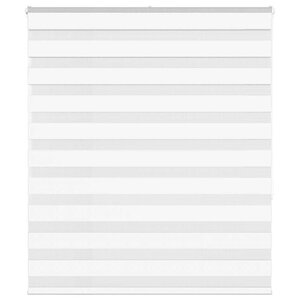 vidaXL Store zèbre blanc 125x150 cm largeur du tissu 120 9cm polyester
