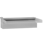 vidaXL Déversoir pour cascade avec LED RVB Inox 30 cm