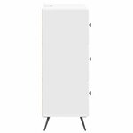 vidaXL Armoire à tiroirs Blanc 66 x 34 5 x 90 cm Bois d'ingénierie