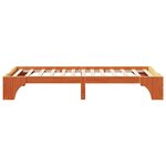 vidaXL Cadre de lit Marron cire 197 x 82 x 30 cm Bois massif en pin