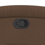 vidaXL Fauteuil inclinable Marron Tissu