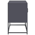vidaXL Meuble TV anthracite 68x39x60 5 cm acier