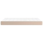 vidaXL Matelas de lit à ressorts ensachés Cappuccino 120x200x20 cm