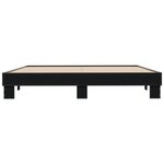 vidaXL Cadre de lit sans matelas noir 200x200 cm