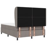 Lit coffre vitaXL avec matelas en taupe  160x200 cm tissu