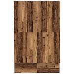 vidaXL Cadre de lit avec rangement Bois ancien 236.5 x 150 x 31.5 cm