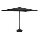 vidaXL Parasol de jardin avec base 200 x 300 cm Polyester