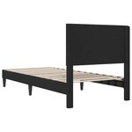 vidaXL Cadre de lit avec tête de lit Noir 90 x 200 cm Velours