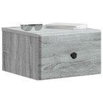 vidaXL Cabinet de chevet mural Sonoma gris 34 5 x 33 x 20 cm
