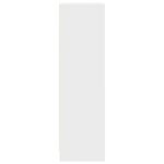 vidaXL Armoire avec tiroir blanc 55 5x34x119 5 cm bois d'ingénierie
