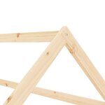 vidaXL Cadre de lit d'enfant Bois de pin massif 70x140 cm