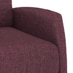 vidaXL Fauteuil électrique de massage Violet Tissu