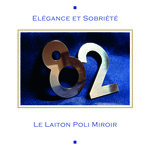 N° B en Laiton  adhésif puissant  50 mm x 2 mm