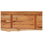 vidaXL Étagère murale rectangulaire massif acacia bordure assortie