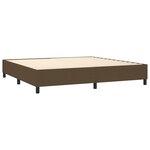 vidaXL Sommier à lattes de lit matelas LED Marron foncé 200x200 cm