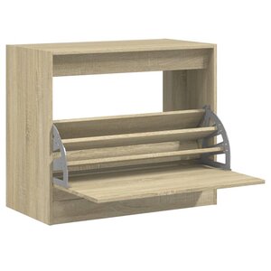 vidaXL Armoire à chaussures chêne sonoma 80x42x69 cm bois d'ingénierie