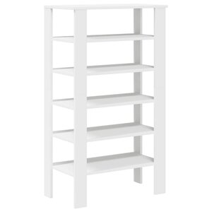 vidaXL Étagère à chaussures blanc 61x32x105 cm bois d'ingénierie