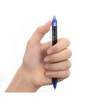 Stylo roller frixion point clicker pointe fine bleu pilot