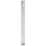 vidaXL Colonne à eau de jardin 40 cm acier inoxydable carré