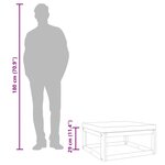 vidaXL Repose-pied de jardin avec coussin verts bois massif d'acacia