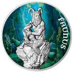 FAUNUS The God Of Fertility Argent Coin 2 Dollars Dollars Niue 2022