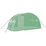 vidaXL Serre avec cadre en acier vert 8 m² 4x2x2 m