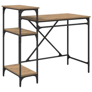 vidaXL Bureau Chêne artisanal 105 x 50 x 90 cm Bois d'ingénierie