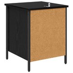 vidaXL Cabinet de chevet Chêne noir 40 x 42 x 50 cm Bois d'ingénierie