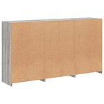 vidaXL Buffet avec lumières LED sonoma gris 181 5x37x100 cm