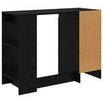 vidaXL Bureau Chêne noir Bois d'ingénierie 100 x 40 x 75 cm