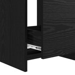 vidaXL Meuble sous lavabo de salle de bain Chêne noir