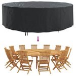 vidaXL Housse pour mobilier d'extérieur 320 x 320 x 105 cm Tissu 210D