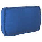 vidaXL Ensemble de coussins pallette 3 pièces bleu royal en tissu oxford