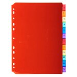 Jeu intercalaires polypropylène personnalisable A4 12 touches