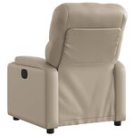 vidaXL Fauteuil inclinable électrique Cappuccino Similicuir