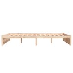 vidaXL Cadre de lit sans matelas bois massif 140x190 cm