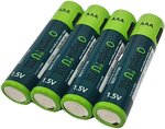 Ovegna U701 : Piles AAA légères, en Lithium-ION (Non NiMH, Non alcalines), 600 mAh, Rechargeables par entrée Micro USB, en 90 Minutes, 1000 Fois, indicateur de Charge, avec Un câble de Charge Inclus