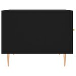 vidaXL Table basse Noir 50x50x40 cm Bois d'ingénierie