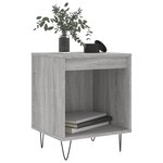 vidaXL Table de chevet sonoma gris 40x35x50 cm bois d’ingénierie