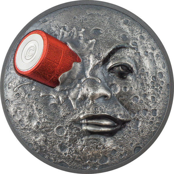 Pièce de monnaie en Argent 10 Dollars g 62.2 (2 oz) Millésime 2022 TRIP TO THE MOON