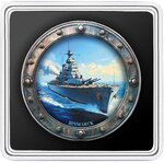 Pièce de monnaie en Argent 1 Dollar g 31.1 (1 oz) Millésime 2025 Famous Ships BISMARCK