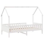 vidaXL Cadre de lit d'enfants forme de maison sans matelas pin