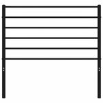 vidaXL Tête de lit métal noir 107 cm